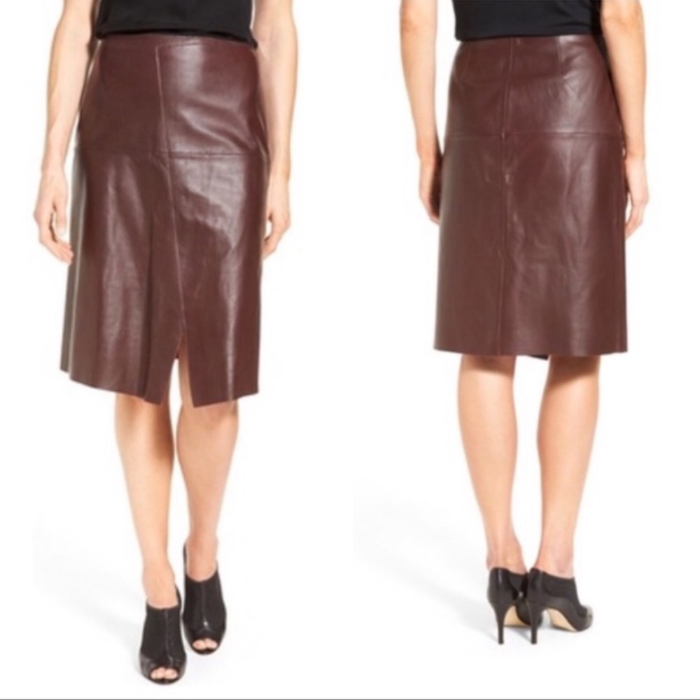 Classiques Entier leather skirt
